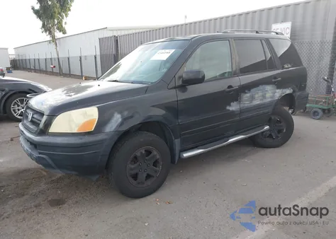 2004 Honda Pilot Ex-L from USA, damaged, VIN 2HKYF185X4H554985